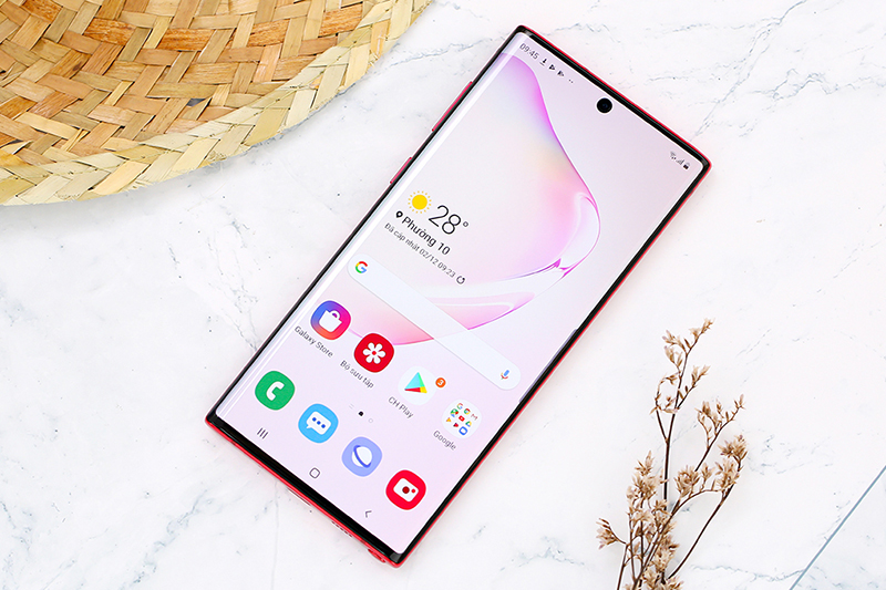 Điện thoại Samsung Galaxy Note 10 Đỏ | Giao diện màn hình chính