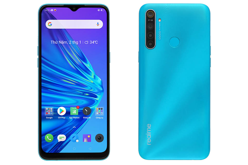 Điện thoại realme 5i (3GB/32GB) Màu Xanh Dương