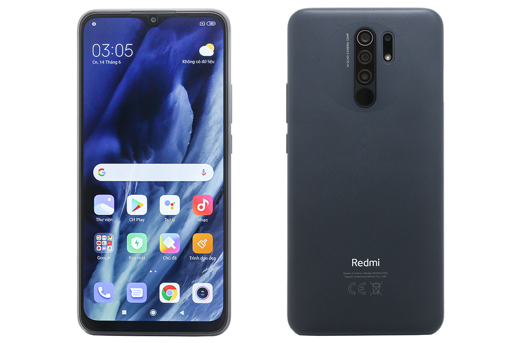 Điện thoại Xiaomi Redmi 9 (4GB/64GB) Màu Xám