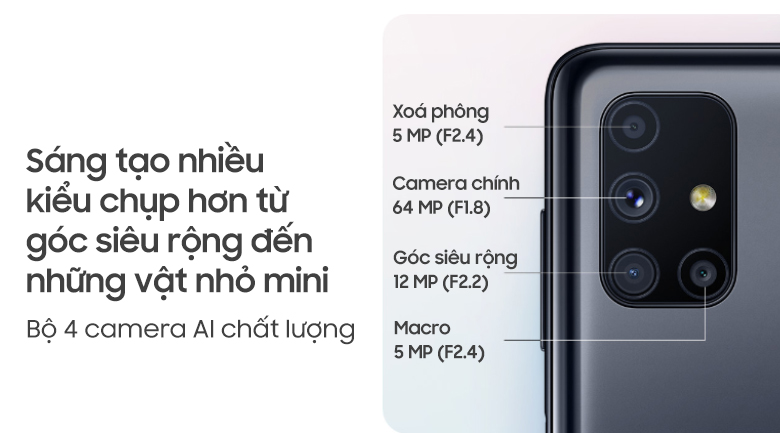 Điện thoại Samsung Galaxy M51