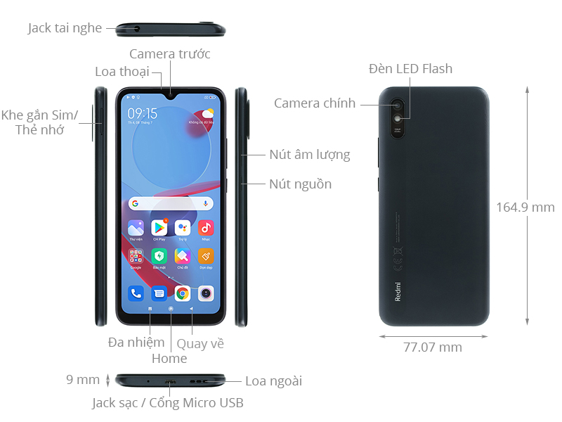 Điện thoại Xiaomi Redmi 9A