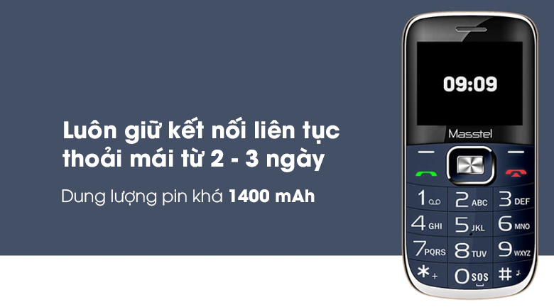 Điện thoại Masstel Fami P20