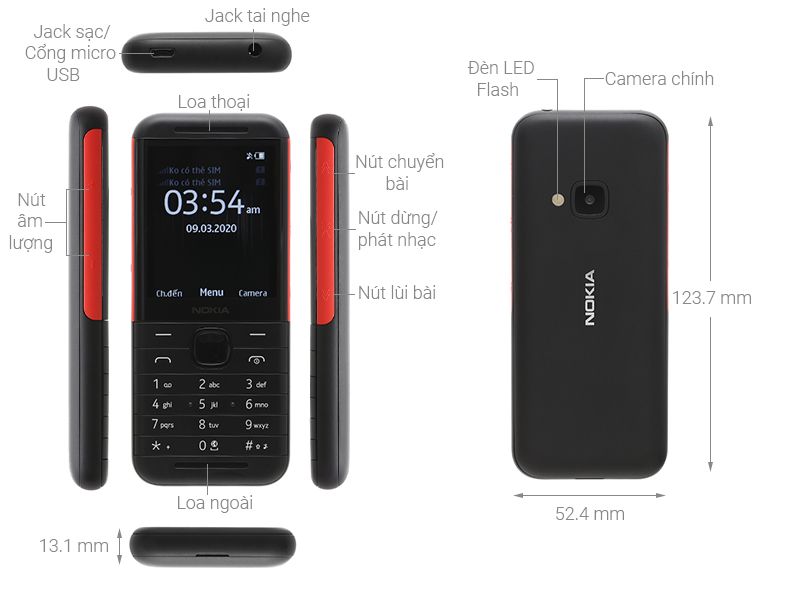 Nokia 5310 (2020) - GIÁ SIÊU RẺ, 100% hàng chính hãng
