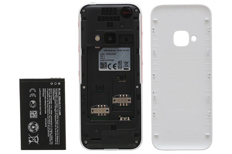 Điện thoại Nokia 5310 (2020) Màu Trắng - Đỏ