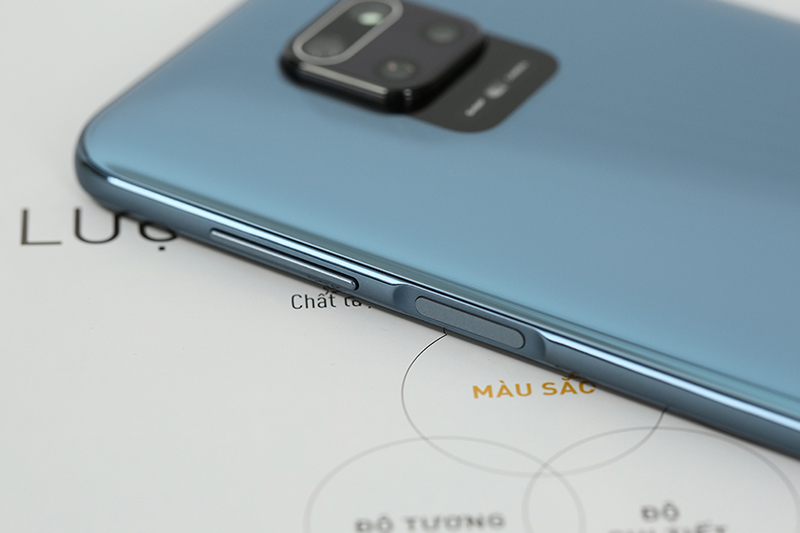 Điện thoại Xiaomi Redmi Note 9 Pro | Thiết kế phím nguồn và tăng giảm âm lượng