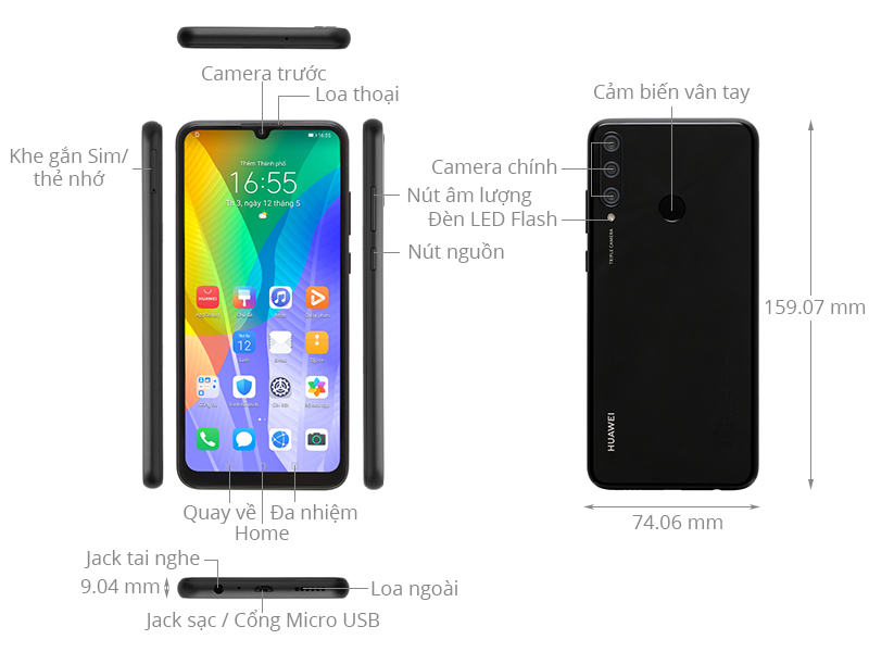 Huawei Y6p (Nền tảng Huawei Mobile Service)