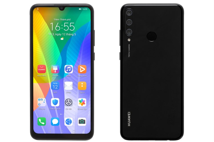 Điện thoại Huawei Y6p (Nền tảng Huawei Mobile Service) Màu Đen