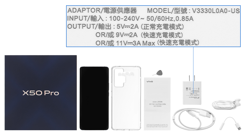 Bộ sản phẩm gồm: Hộp, Tai nghe, Sách hướng dẫn, Cáp, Cây lấy sim, Ốp lưng, Phiếu bảo hành, Cáp chuyển đổi