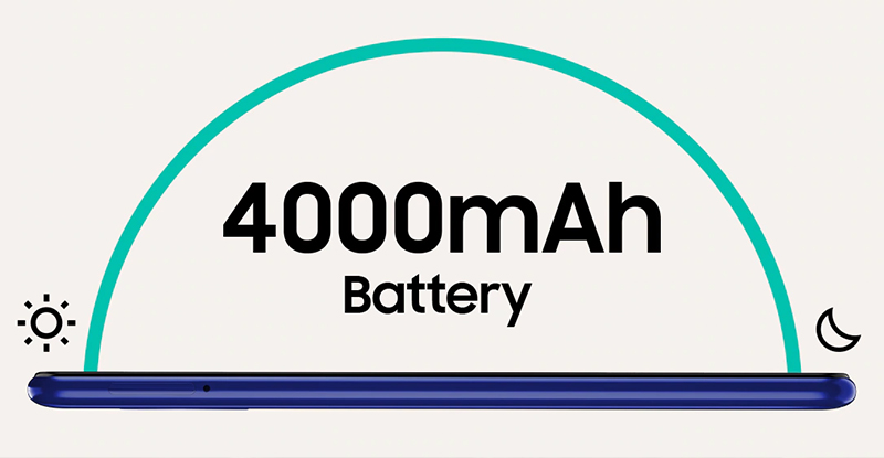 Samsung Galaxy M01s | Công nghệ pin Li-ion dung lượng 4000mAh