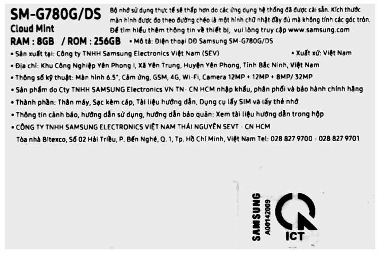 Điện thoại Samsung Galaxy S20 FE (8GB/256GB)