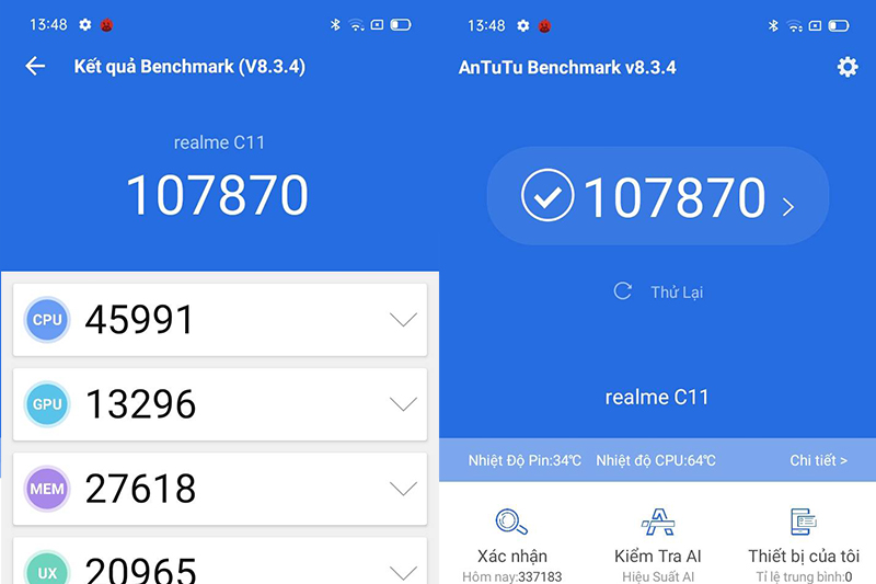 Realme C11 chơi nượt các game nhẹ