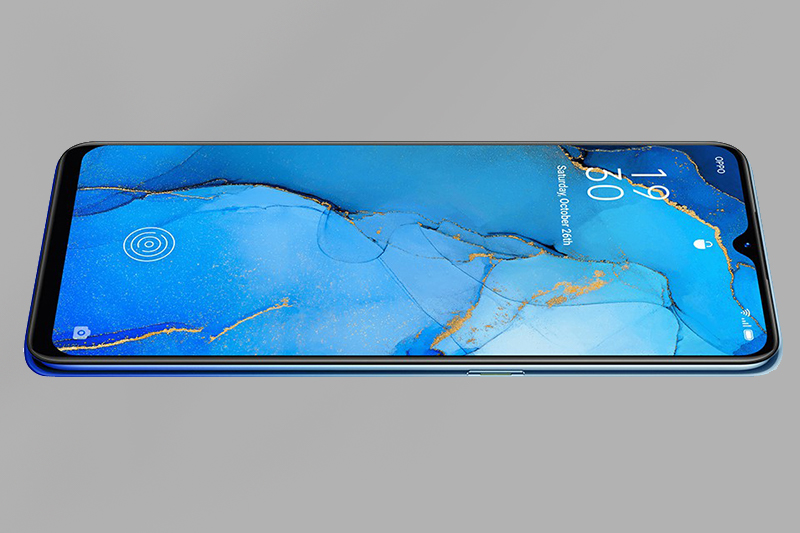 Máy sở hữu màn hình AMOLED có kích thước 6.44 inch với thiết kế notch giọt nước_OPPO Reno3 A