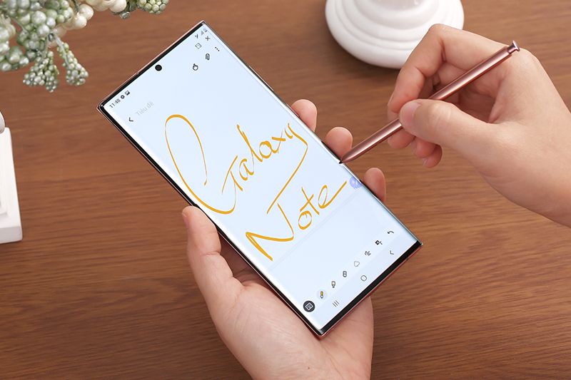 Test bút S Pen trên điện thoại Samsung Galaxy Note 20 Ultra 5G