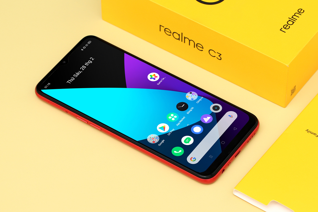 Điện thoại realme C3 (3GB/64GB) Màu Đỏ