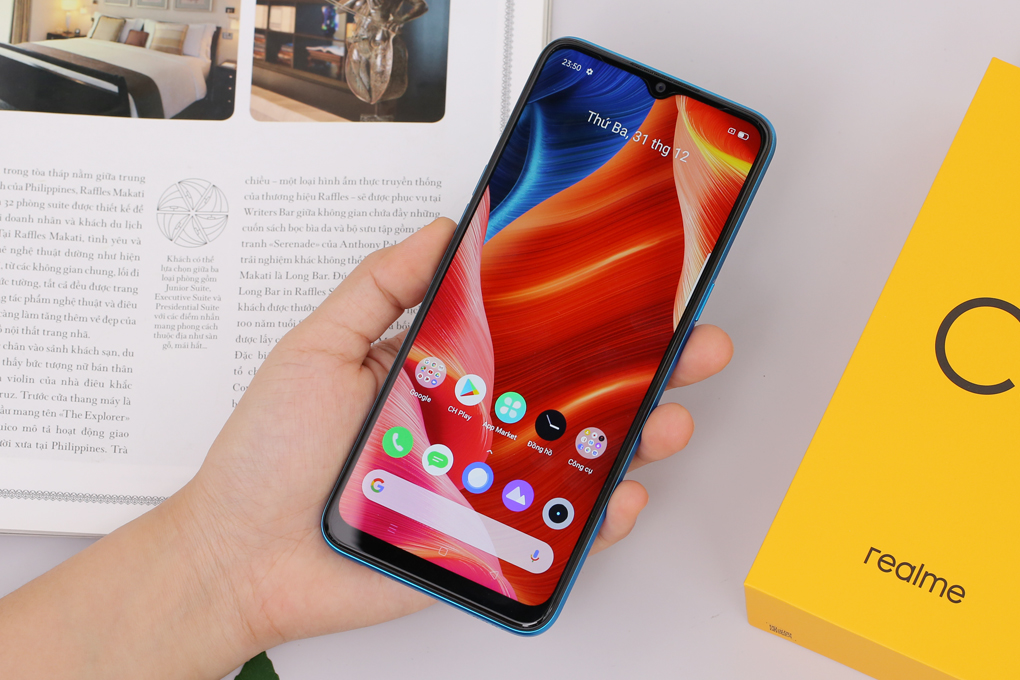 Điện thoại realme C3 (3GB/64GB) Màu Xanh Dương