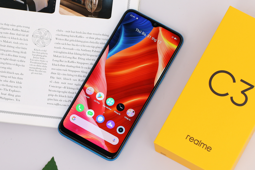 Điện thoại realme C3 (3GB/64GB) Màu Xanh Dương