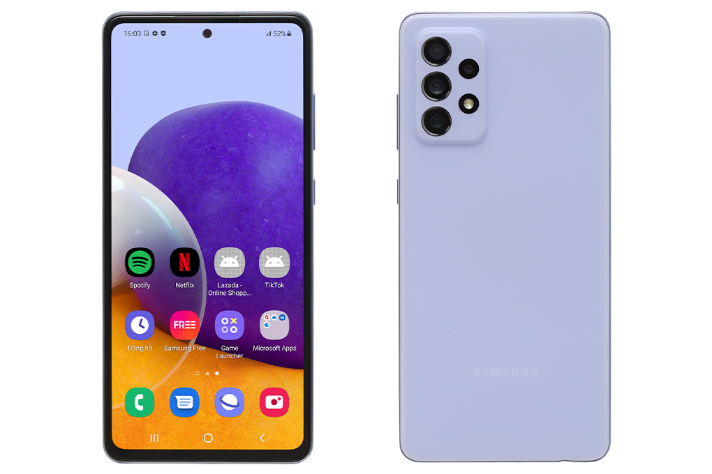 Điện thoại Samsung Galaxy A72 Màu Tím