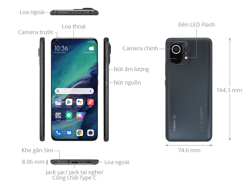 Điện thoại Xiaomi Mi 11 5G