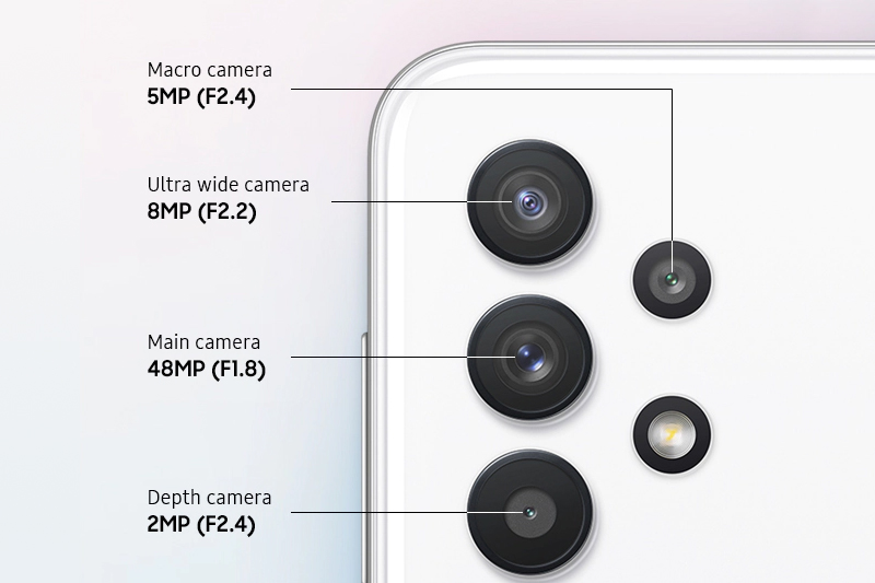 Samsung Galaxy A32 5G | Cụm 4 camera AI tiên tiến với camera chính 48 MP