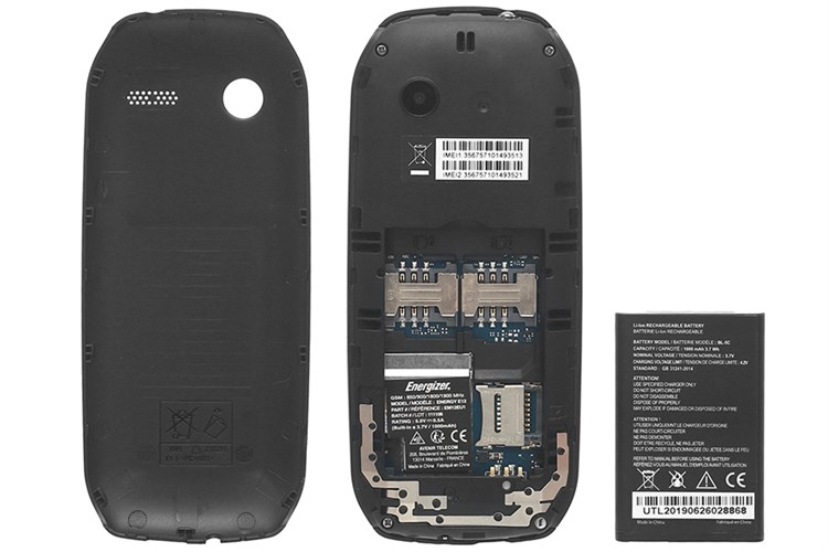 Điện thoại Energizer E12 Màu Đen