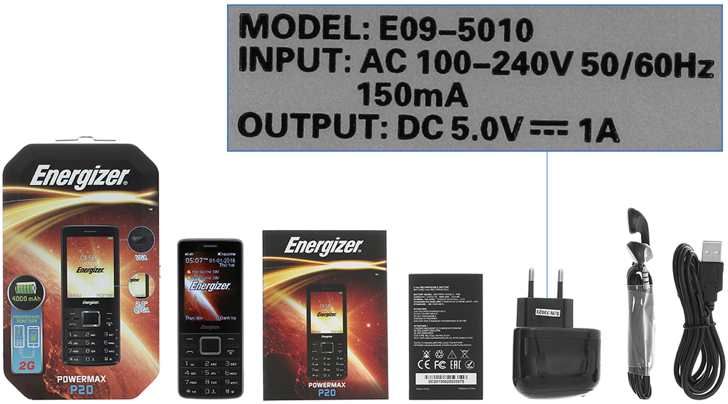 Bộ sản phẩm gồm: Hộp, Pin, Sạc, Sách hướng dẫn, Cáp microUSB, Tai nghe dây đầu 3.5mm