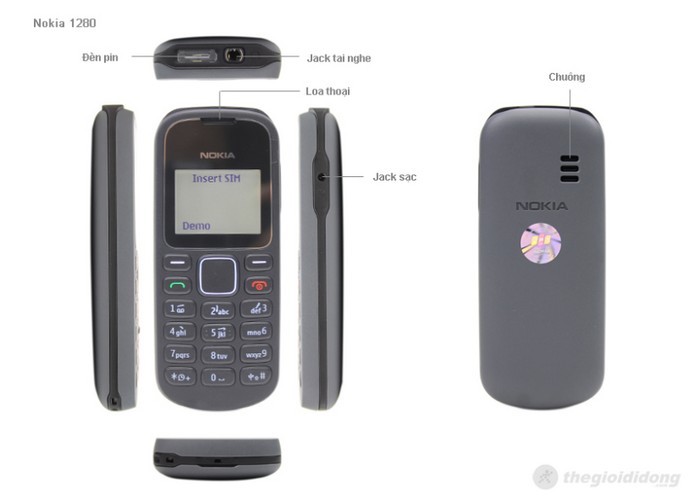 Nokia 1280 | Điện thoại pin siêu bền, giá rẻ - Thegioididong.com