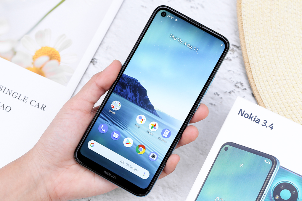 Điện thoại Nokia 3.4 Màu Xanh Dương