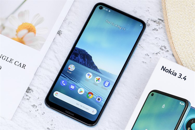 Điện thoại Nokia 3.4 Màu Xanh Dương