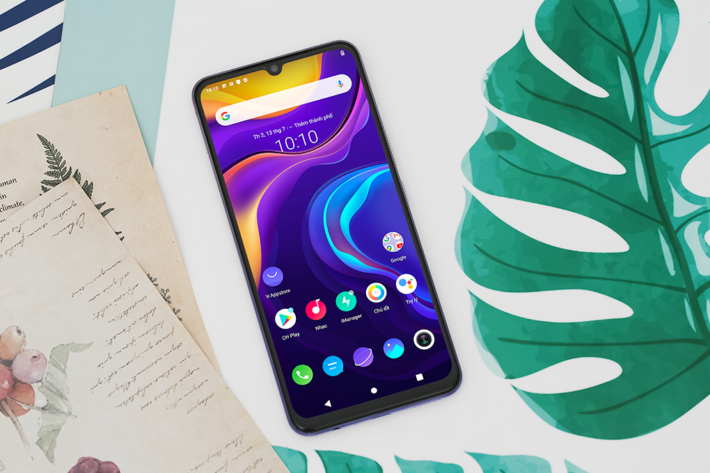 Điện thoại Vivo V20 Màu Xanh hồng
