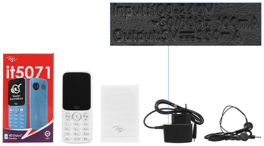 Bộ sản phẩm gồm: Hộp, Pin, Sách hướng dẫn, Cáp, Sạc liền cáp MicroUSB, Tai nghe dây đầu 3.5mm