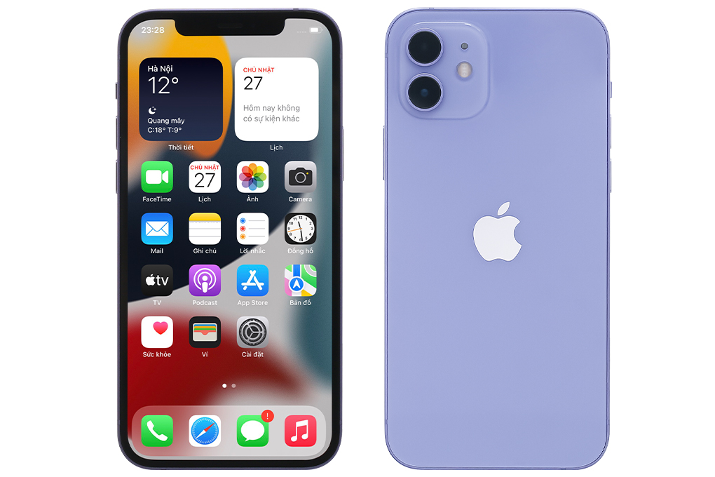 Điện thoại iPhone 12 256GB Màu Tím