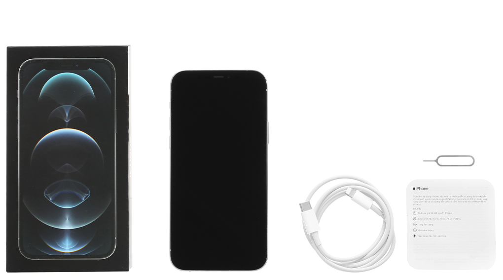 Bộ sản phẩm gồm: Hộp, Sách hướng dẫn, Cây lấy sim, Cáp Lightning - Type C