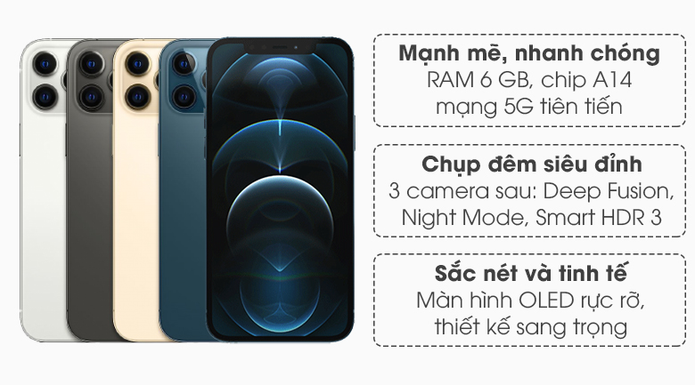 iPhone 12 Pro 256GB - Chính hãng, giá tốt, có trả góp