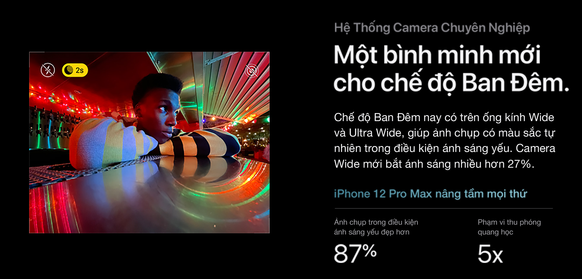 iPhone 12 Pro 256GB - Hệ thống camera