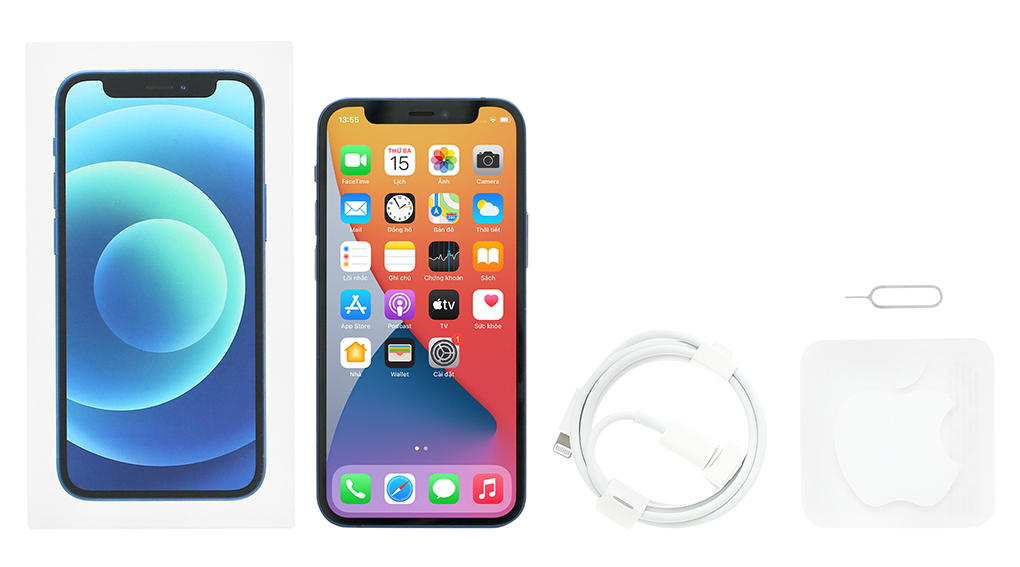 Bộ sản phẩm gồm: Hộp, Sách hướng dẫn, Cây lấy sim, Cáp Lightning - Type C