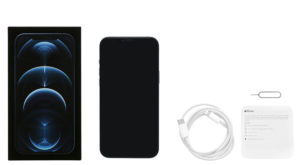 Bộ sản phẩm gồm: Hộp, Sách hướng dẫn, Cây lấy sim, Cáp Lightning - Type C