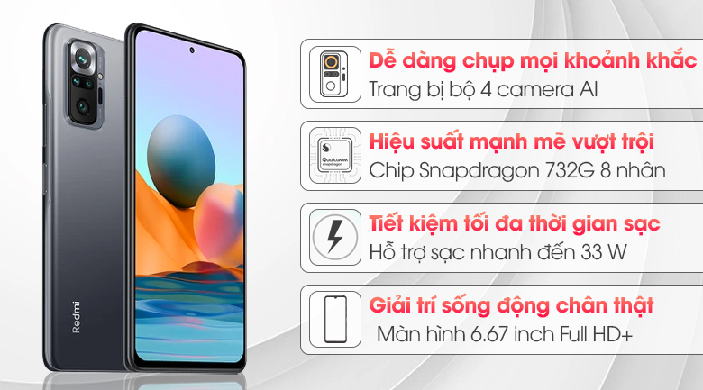 Xiaomi Redmi Note 10 Pro - Được đánh giá là chiếc điện thoại tuyệt vời nhất của Xiaomi, Redmi Note 10 Pro sẽ đem đến những trải nghiệm đáng nhớ và tuyệt vời cho người dùng. Hãy cùng khám phá hình ảnh chi tiết của sản phẩm này để cảm nhận được sức hút của chiếc điện thoại đình đám này.