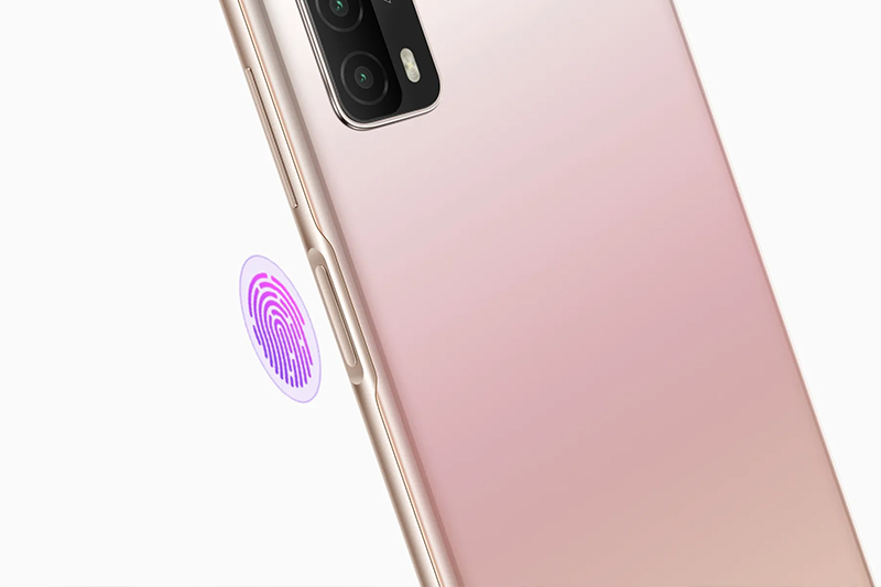 Huawei P Smart 2021 | Công nghệ cảm biến vân tay được tích hợp ở nút nguồn