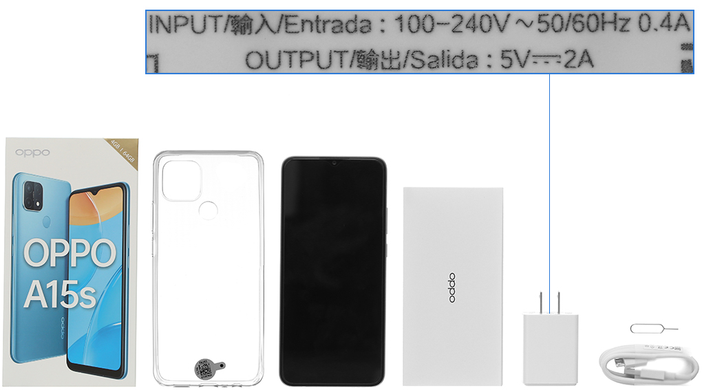 Bộ sản phẩm gồm: Hộp, Sách hướng dẫn, Cây lấy sim, Ốp lưng, Cáp microUSB, Củ sạc nhanh rời đầu Type A