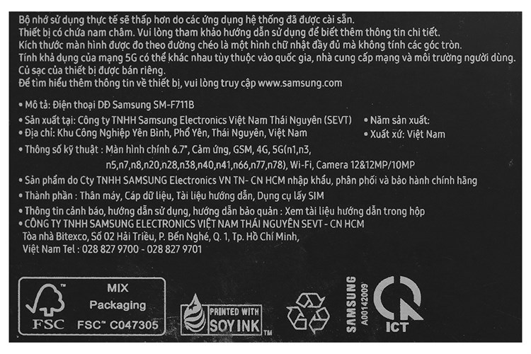 Điện thoại Samsung Galaxy Z Flip3 5G 128GB