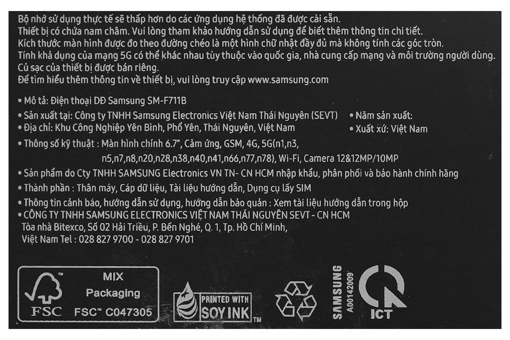 Điện thoại Samsung Galaxy Z Flip3 5G 128GB
