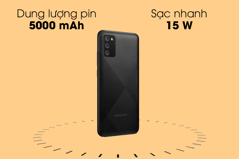 Điện thoại Samsung Galaxy A02s (3GB/32GB) - Pin lớn 5000 mAh, có hỗ trợ sạc nhanh