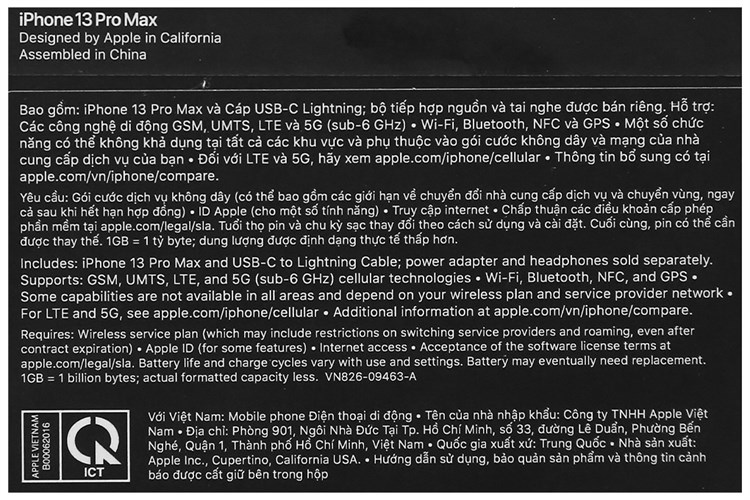 Điện thoại iPhone 13 Pro Max 128GB Màu Xám