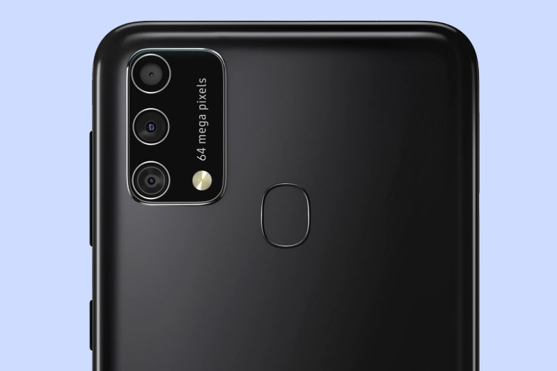 Samsung Galaxy M21s | Cụm camera và cảm biến vân tay mặt lưng