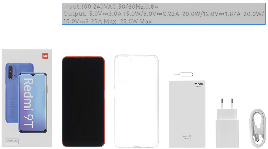 Bộ sản phẩm gồm: Hộp, Sách hướng dẫn, Cây lấy sim, Ốp lưng, Cáp Type C, Củ sạc nhanh rời đầu Type A