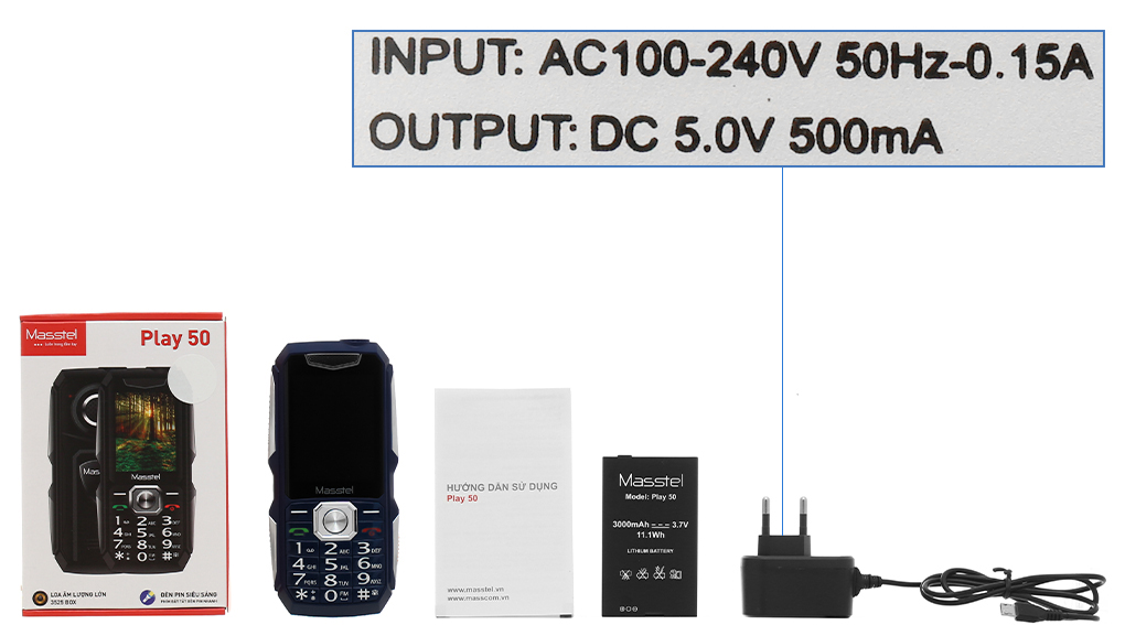Bộ sản phẩm gồm: Hộp, Pin, Sách hướng dẫn, Sạc liền cáp MicroUSB