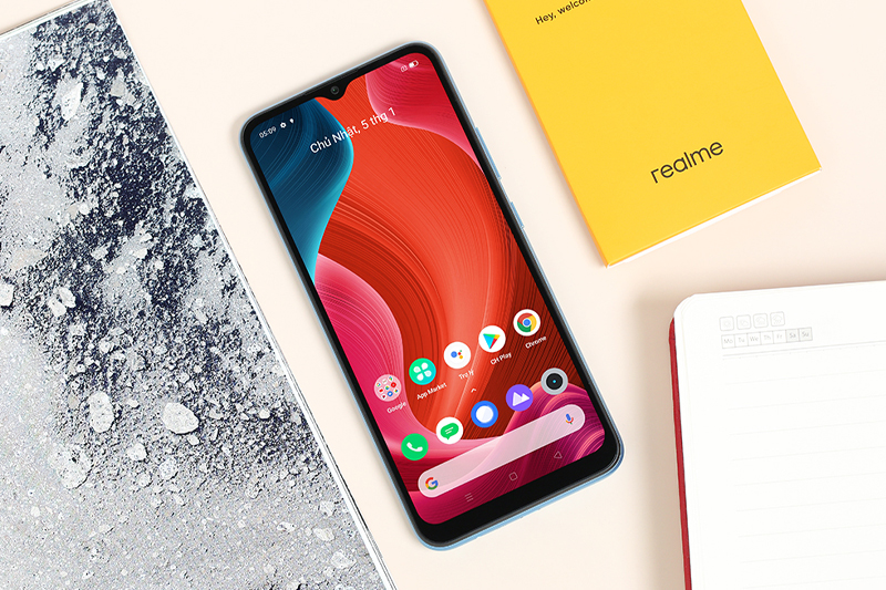 Realme C20 | Màn hình tràn viền cùng camera selfie thiết kế giọt nước