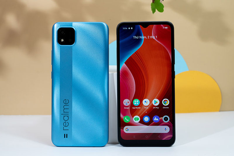 Realme C20 | Hỗ trợ mở khóa khuôn mặt 2D qua camera trước