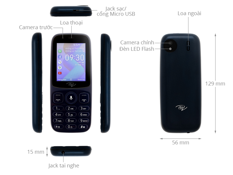 Điện thoại Itel it9200 4G