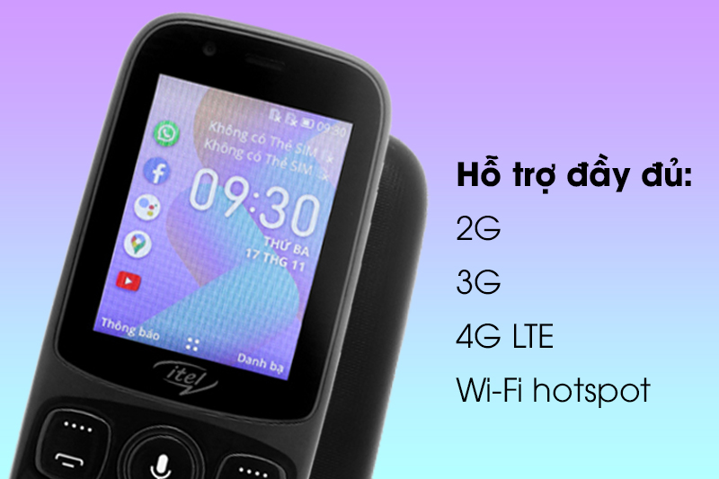 Hỗ trợ kết nối 4G | Itel it9200